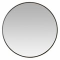 Ricki&Aposs Rugs Bali Modern Round Wall Mirror Gray - 40 in. RI2522614